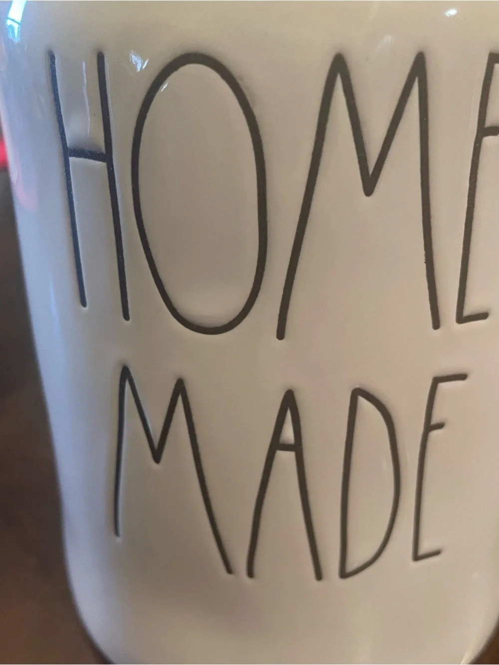 Rae Dunn White Home Made Canister Farmhouse Kitchen Decor Cottagecore Unused